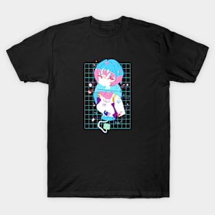 Ayanami Rei Colorful Neon Genesis Evangelion T-Shirt